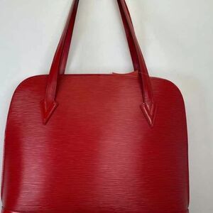 Elegant Louis Vuitton Red Women's Handbag